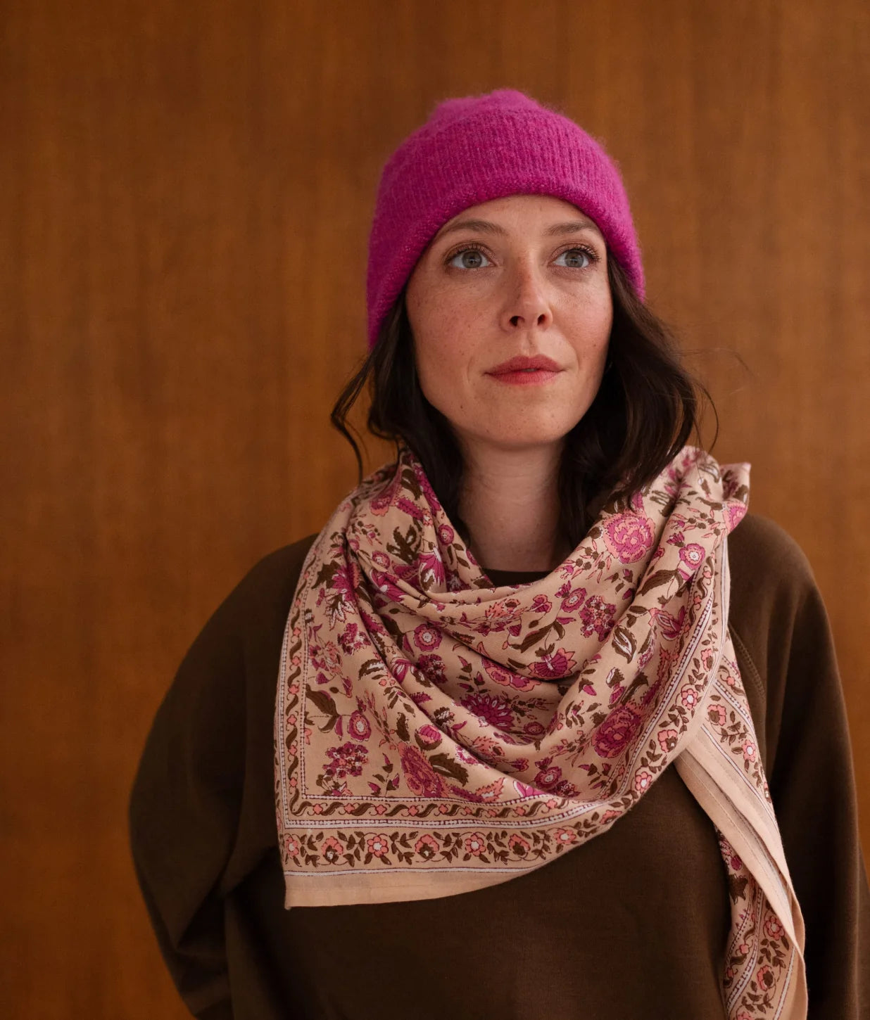 Grand Foulard - Goa Pink