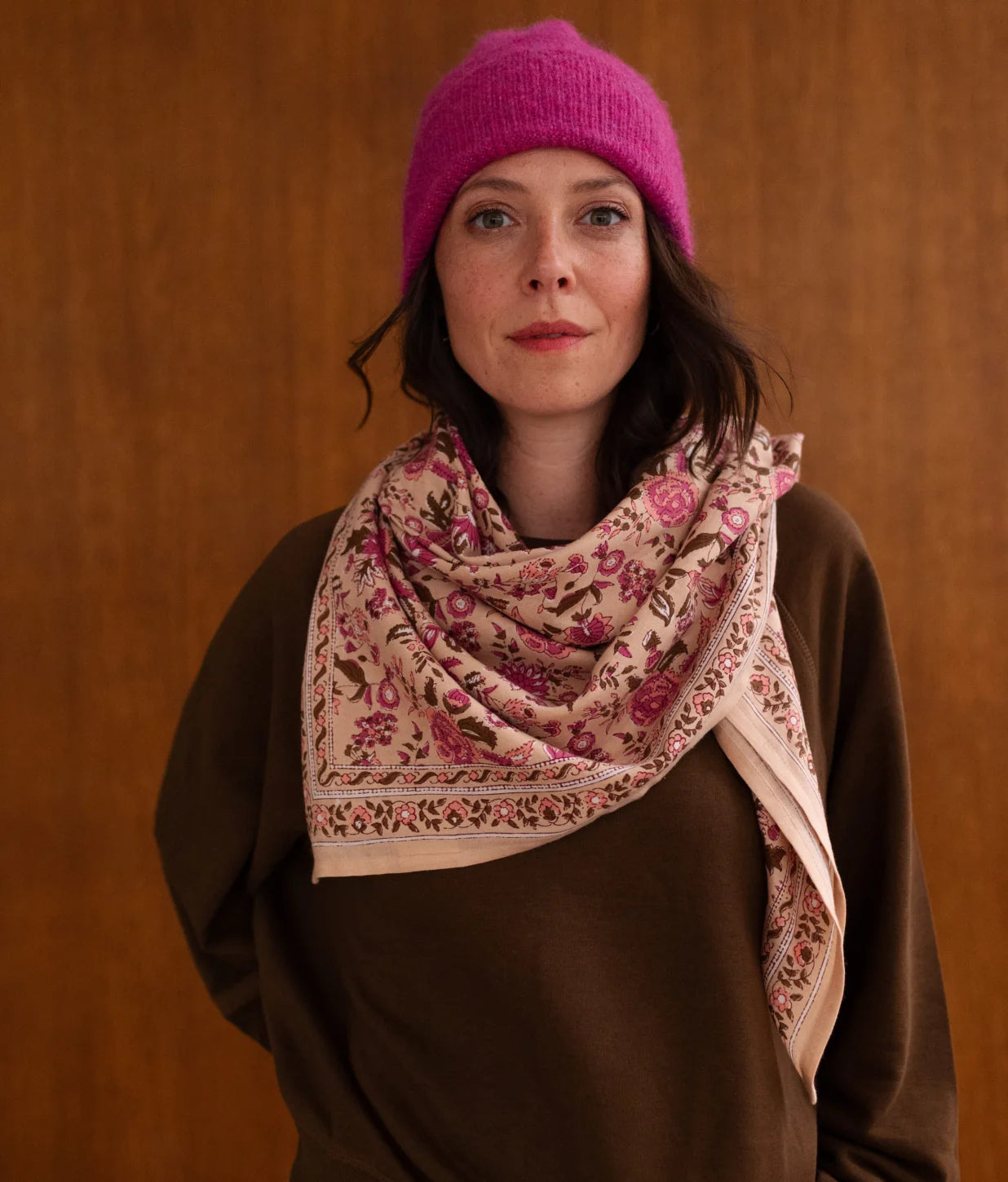 Grand Foulard - Goa Pink