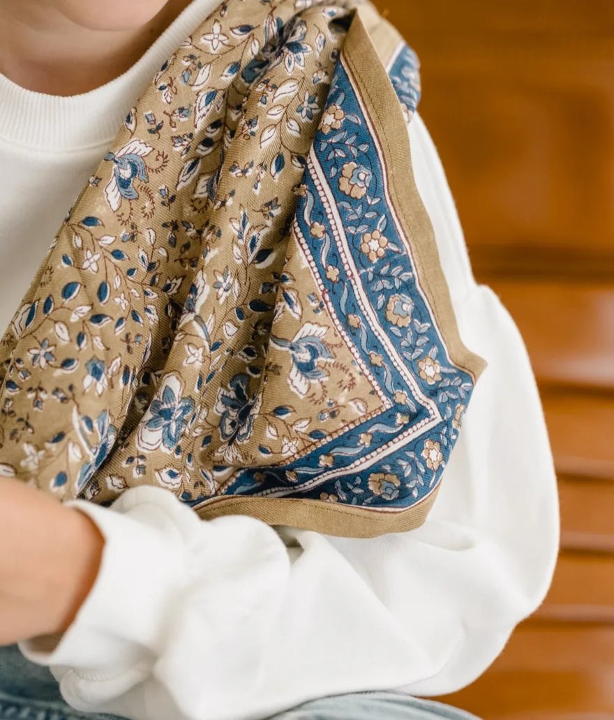 Petit foulard - Folk Bronze