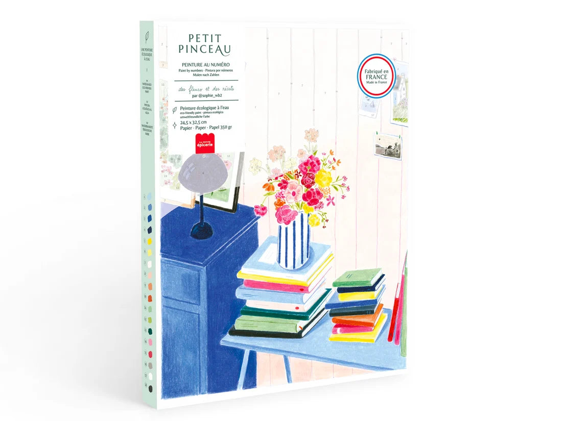 Coffret peinture au numéro - DES FLEURS ET DES RECITS