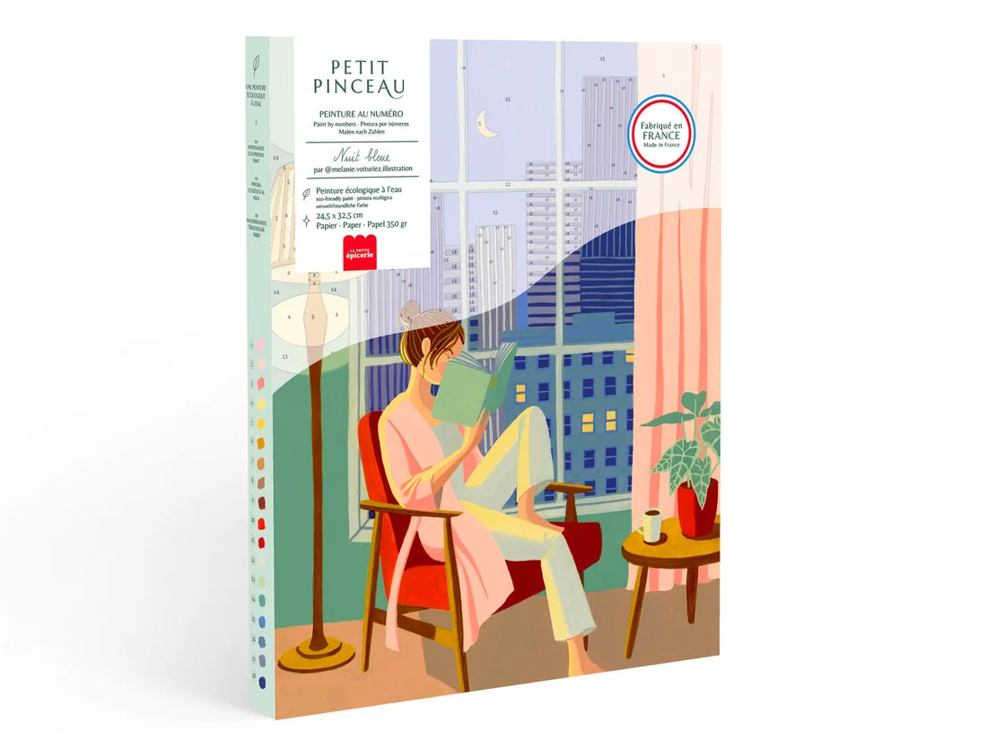 Coffret peinture au numéro - NUIT BLEUE