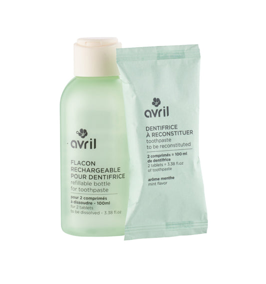 Kit dentifrice en pastilles + flacon