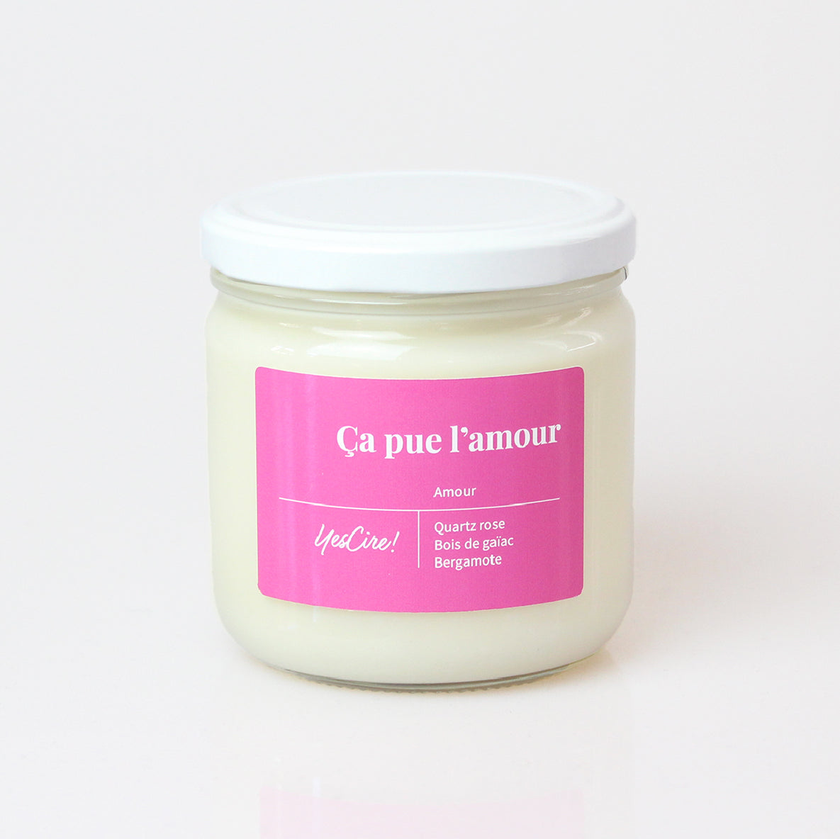 Ça pue l'amour | Bougie quartz rose "amour"