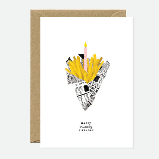 Carte postale Happy crunchy birthday