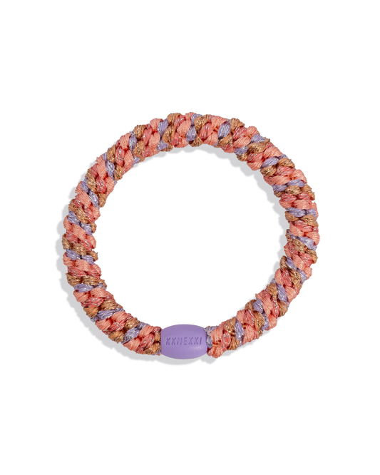 Chouchou élastique  CORAIL LAVANDE