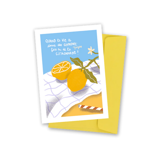 Carte postale Citronnade 🍋