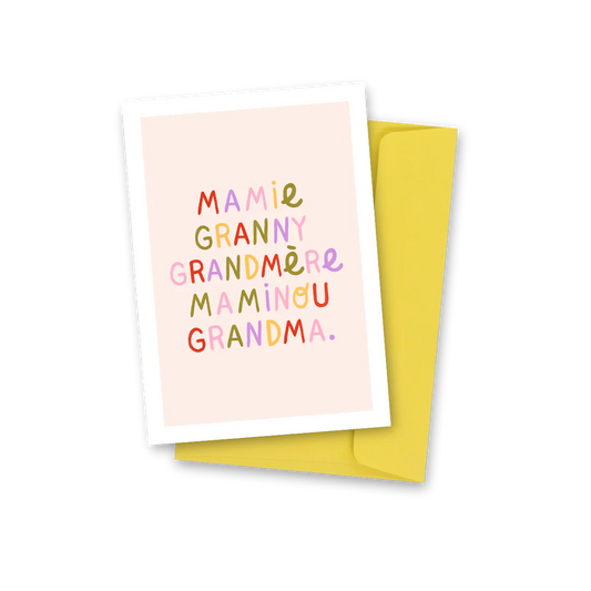 Carte postale Mamie 🍋