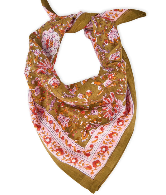 Petit foulard Kiala biscuit - BINDI ATELIER