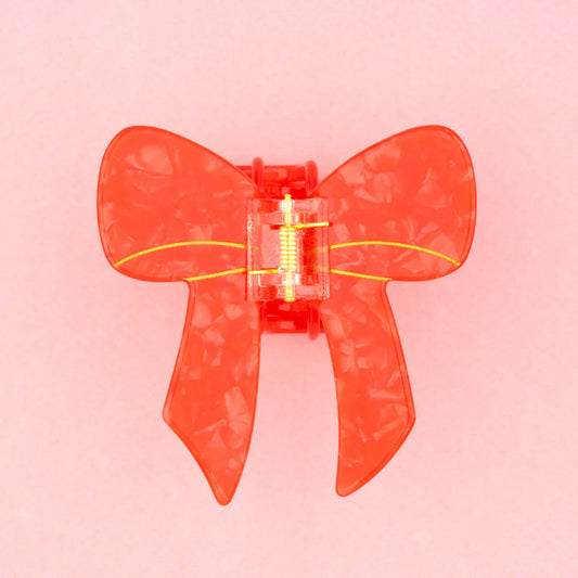 PINCE À CHEVEUX NOEUD ROUGE
