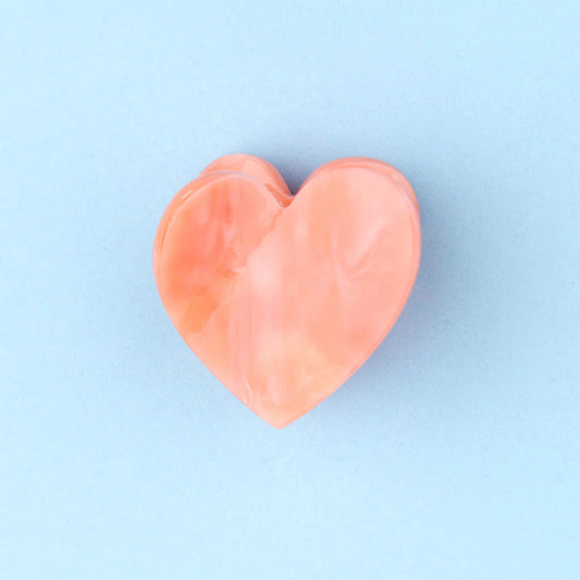 MINI PINCE À CHEVEUX COEUR ROSE