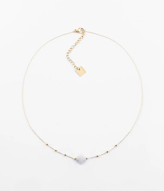 Collier Velasquez Agathe blanche