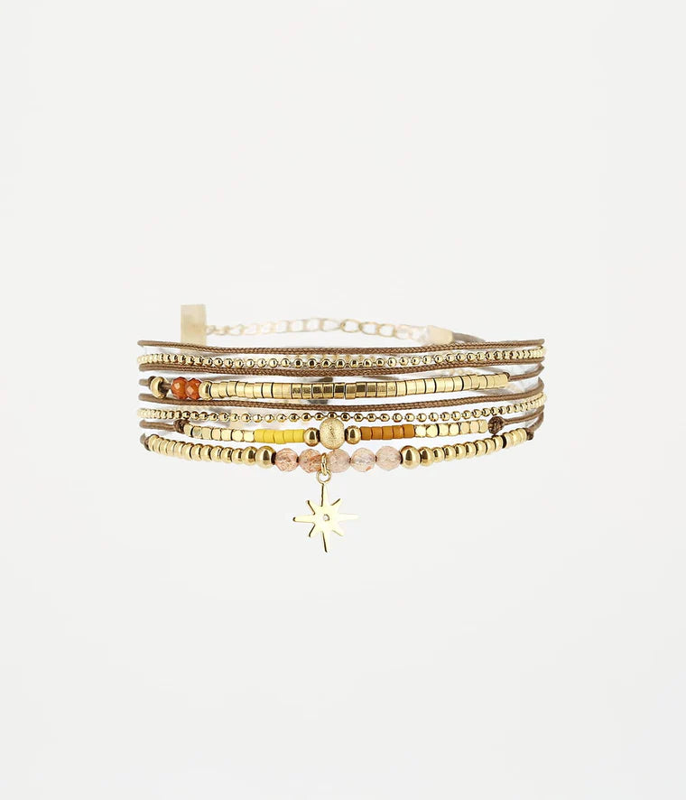 Bracelet Aster pierre de soleil